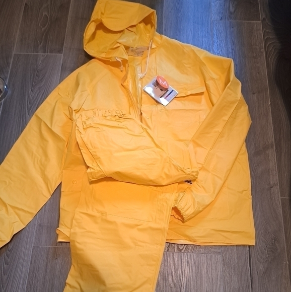 Nwt CEDAR KEY RANGER SUIT 2 PC RAINSUIT pants jacket WATERPROOF breathable MEN M - Picture 7 of 11